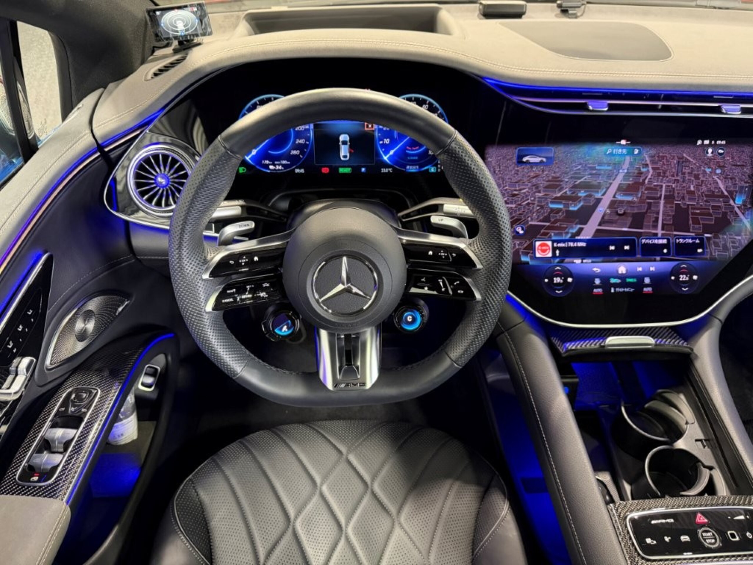 2024 Mercedes-AMG EQS - メルセデスＡＭＧ EQS 53 4マチックプラス 4WD MP202302 左ハンドル AMGカーボンセラミックブレーキ AMGカーボンファイバーインテリアトリム エクスクルーシブPKG リアコンフォートPKG リアベルトバック 前後ドラレコ360 パノラミックSR 黒本革 社外レーダー探知機