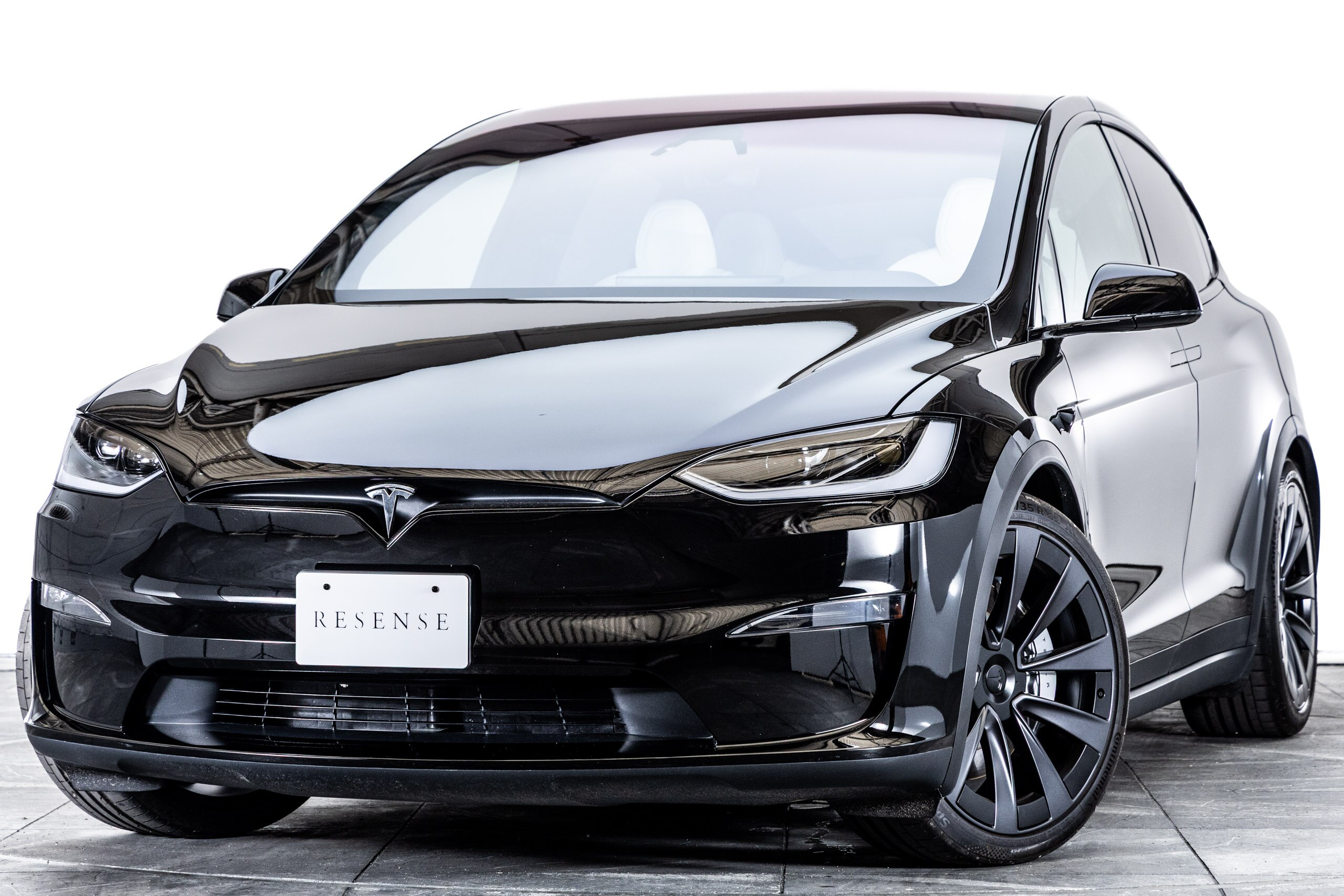 2023 Tesla Model X - テスラ モデルX デュアルモーター AWD 左ハンドル 22インチAW ヨークステアリング LEDヘッドライト ガラスルーフ ホワイトレザ-
